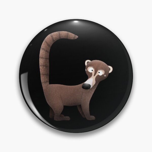 Item preview, Funny curious coatimundi cartoon illustration designed and sold by FrogFactory.