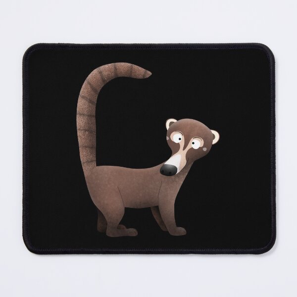 Item preview, Funny curious coatimundi cartoon illustration designed and sold by FrogFactory.