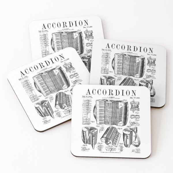 Item preview, Accordion Player Accordionist Instrument Vintage Patent designed and sold by GrandeDuc.
