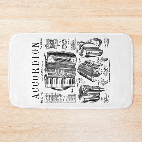 Item preview, Accordion Player Accordionist Instrument Vintage Patent designed and sold by GrandeDuc.
