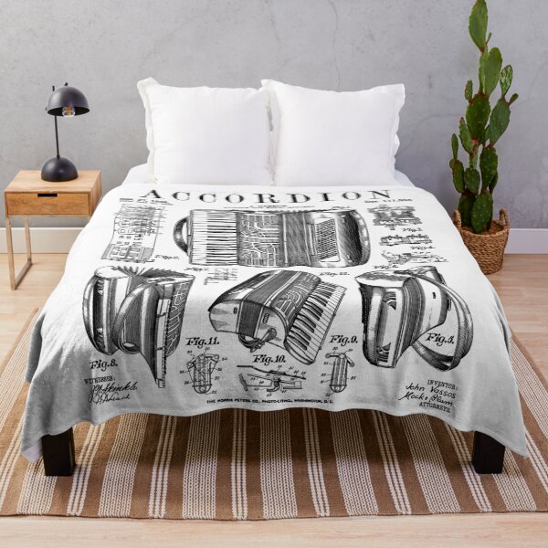 Item preview, Accordion Player Accordionist Instrument Vintage Patent designed and sold by GrandeDuc.