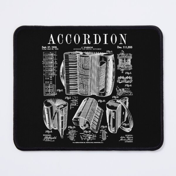 Item preview, Accordion Player Accordionist Instrument Vintage Patent designed and sold by GrandeDuc.