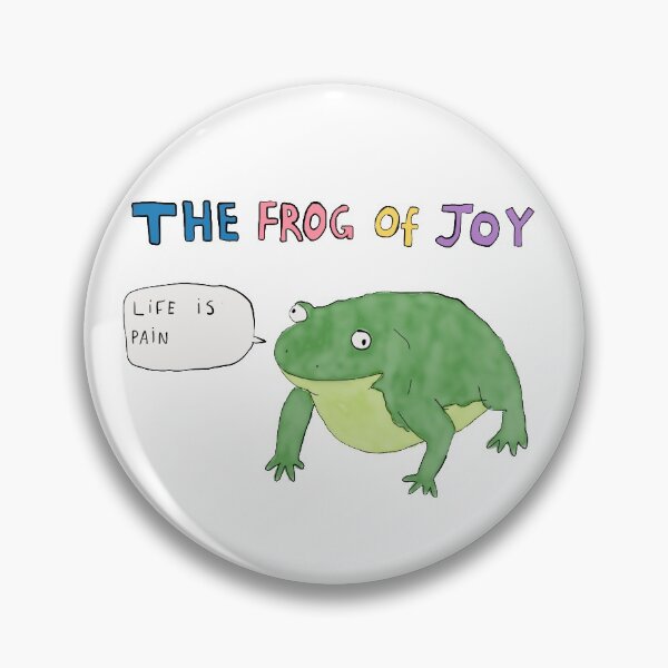 Item preview, The frog of joy, life is pain t-shirt designed and sold by JJ Bull.