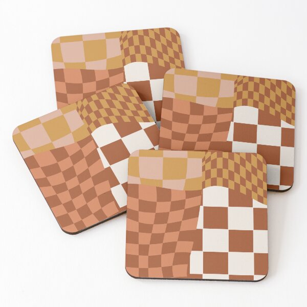 Item preview, Checkerboard Pattern, Orange, Wavy designed and sold by brookemiller801.