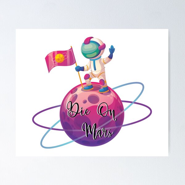 Item preview, die on mars designed and sold by art lines.
