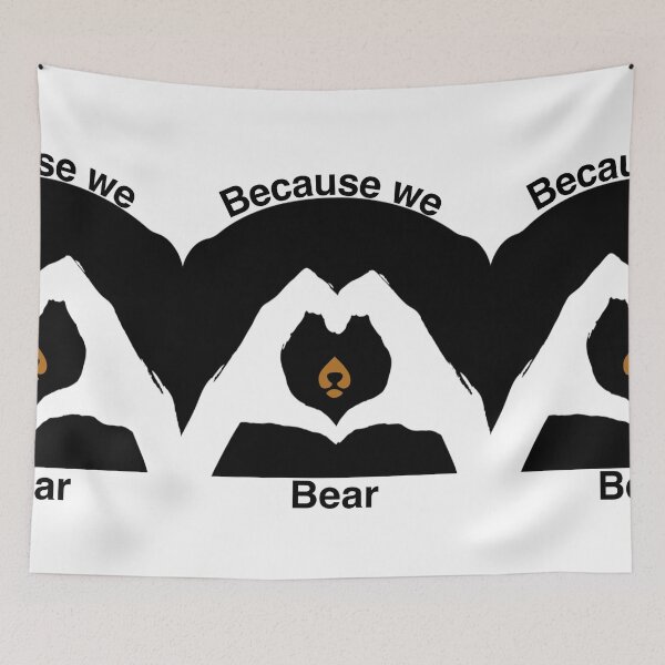 Item preview, Because we care (bear) Black Edition  New Year resolutions to Change your Nature  designed and sold by SpArtk.