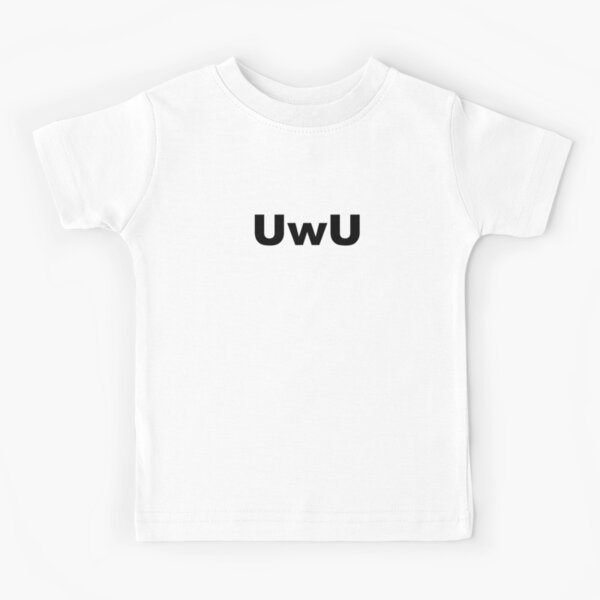 uwu t-shirt black - Roblox