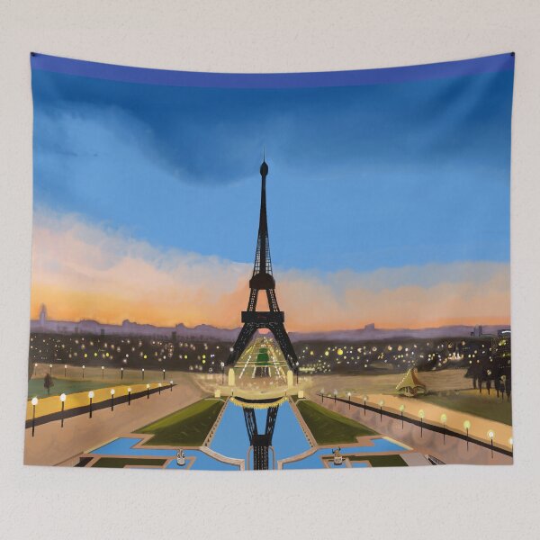 Item preview, Paris Eiffel Tower On Sunset designed and sold by MottoDigging.