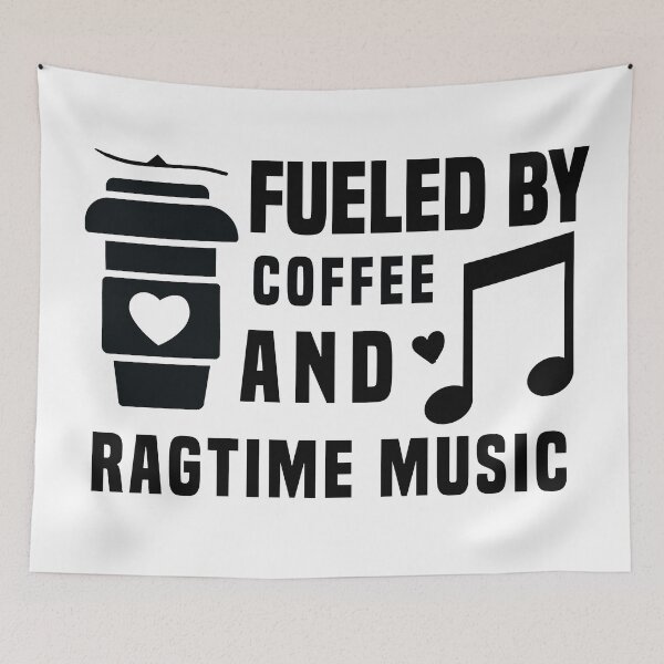 Item preview, fueled by coffee and ragtime music designed and sold by Shorim.