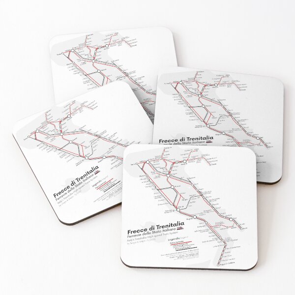 Item preview, Italy's Trenitalia High-speed Train System Map | 2020-2 designed and sold by Sergio's Maps and Graphics.