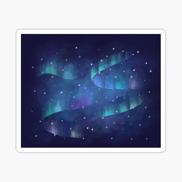 Aurora borealis Sticker