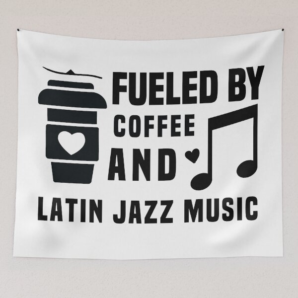 Item preview, fueled by coffee and latin jazz music designed and sold by Shorim.