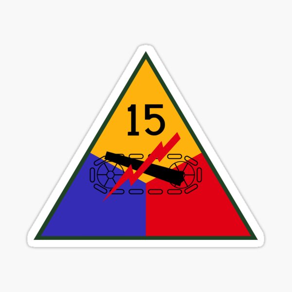 15th US Armored Division (Ghost Division) Sticker