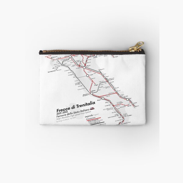 Item preview, Italy's Trenitalia High-speed Train System Map | 2021-1 designed and sold by Sergio's Maps and Graphics.
