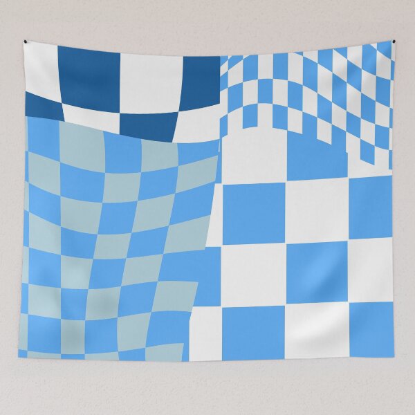 Item preview, Pattern | Checkered | Blue| Wavy designed and sold by brookemiller801.