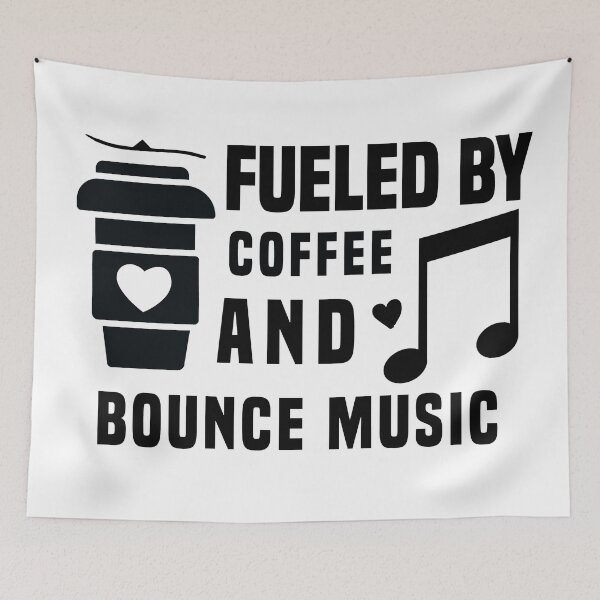 Item preview, fueled by coffee and bounce music designed and sold by Shorim.