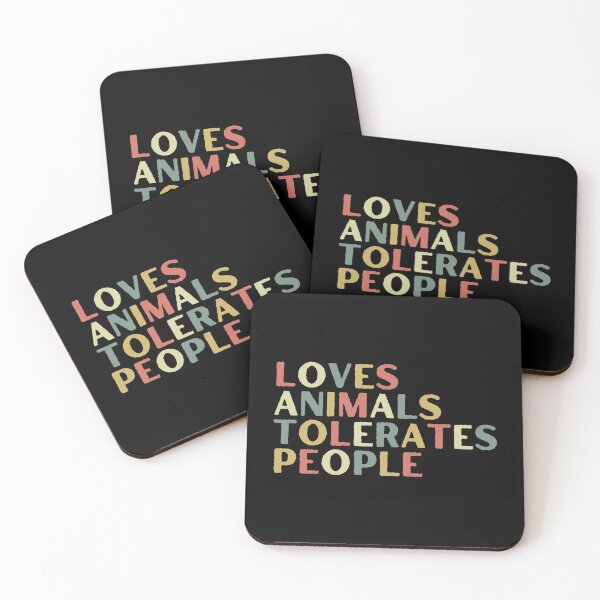 Item preview, Loves Animals Tolerates People designed and sold by Mixture-DESIGN.