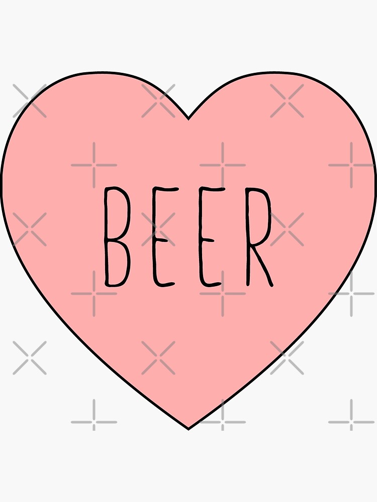 I Love Beer Heart | Black Variant by thepinecones