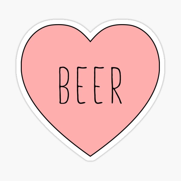 I Love Beer Stickers for Sale