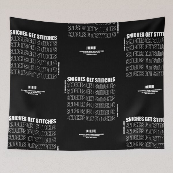 Item preview, snitches get stitches designed and sold by LazyCafe.