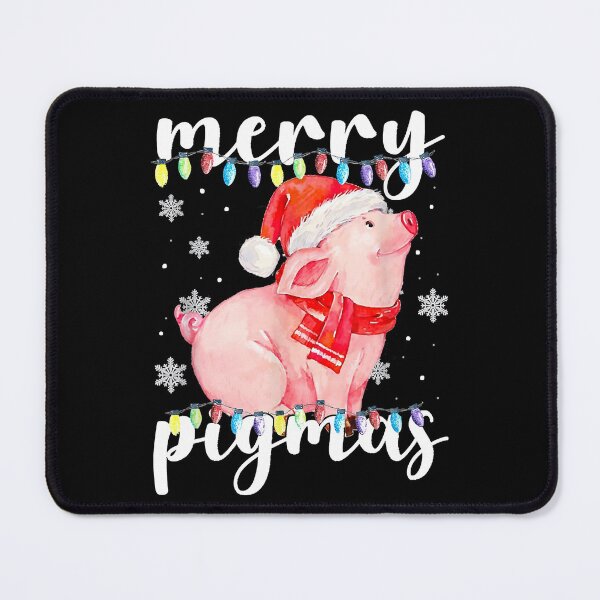 Item preview, Merry Pigmas Santa Pig Christmas Lights Pig Lover designed and sold by danieljames11.