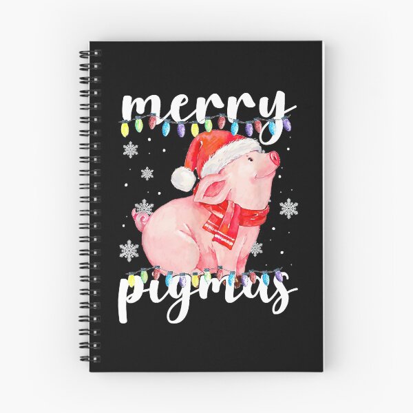 Item preview, Merry Pigmas Santa Pig Christmas Lights Pig Lover designed and sold by danieljames11.