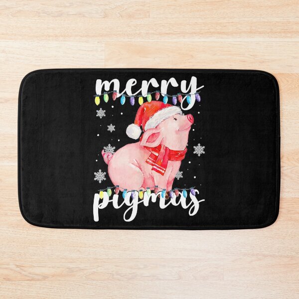 Item preview, Merry Pigmas Santa Pig Christmas Lights Pig Lover designed and sold by danieljames11.
