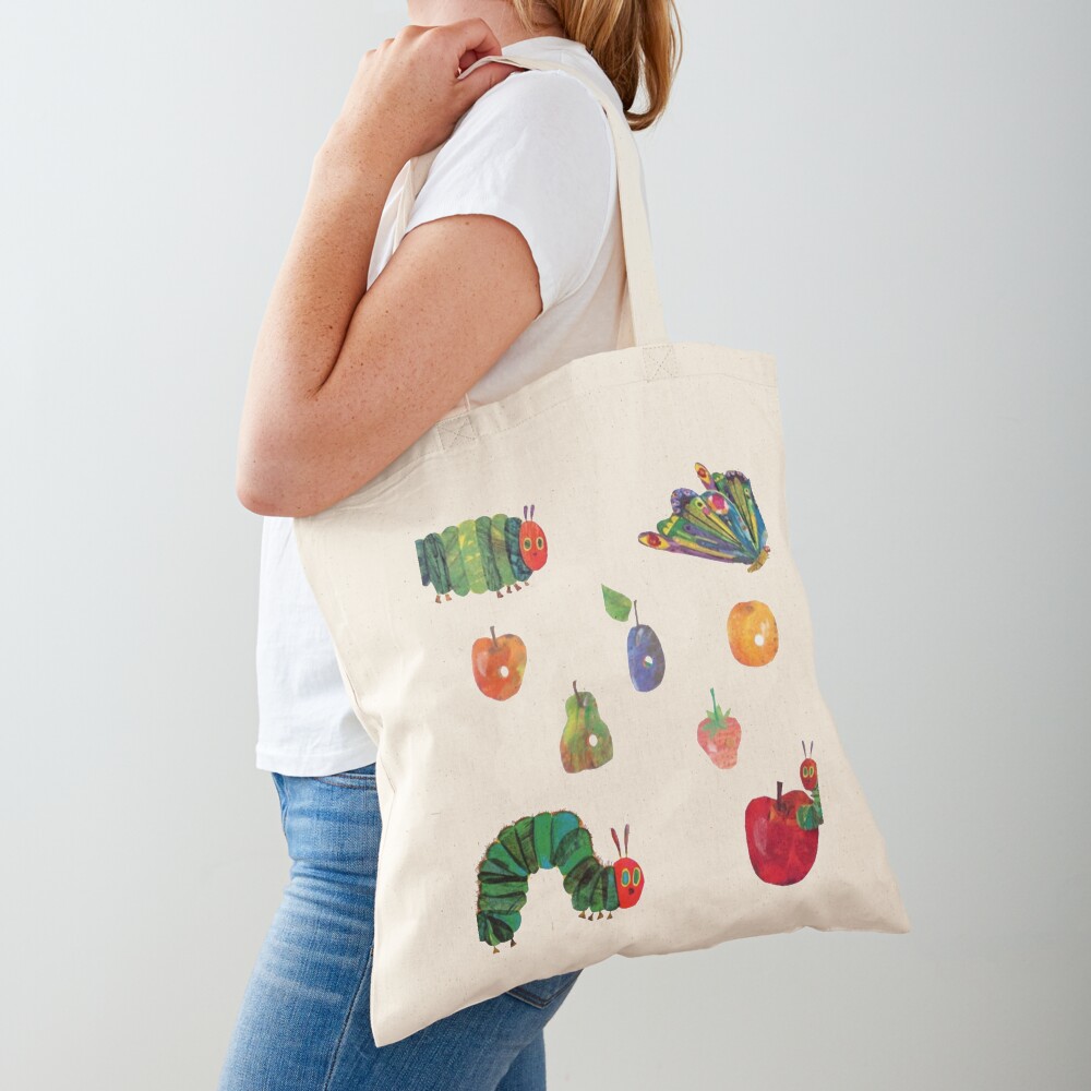 " The very hungry caterpillar The very hungry caterpillar apple" Tote