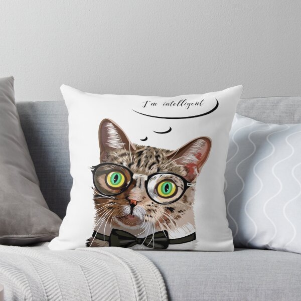 Item preview, Dibujado a mano retrato de gato con gafas y pajarita designed and sold by AlisaRED.