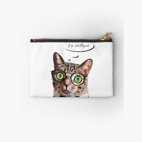 Item preview, Hand drawn portrait of Cat with glasses and bow tie designed and sold by AlisaRED.