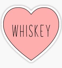 I Love Whiskey Heart | Black Variant Sticker
