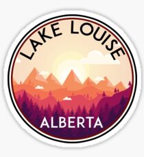 LAKE LOUISE ALBERTA CANADA MOUNTAINS LAKE BOATING SKIING SKI Sticker