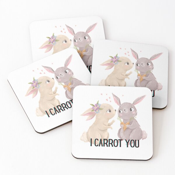Item preview, Camiseta clásica Lindos conejitos I Carrot You designed and sold by fouadik.