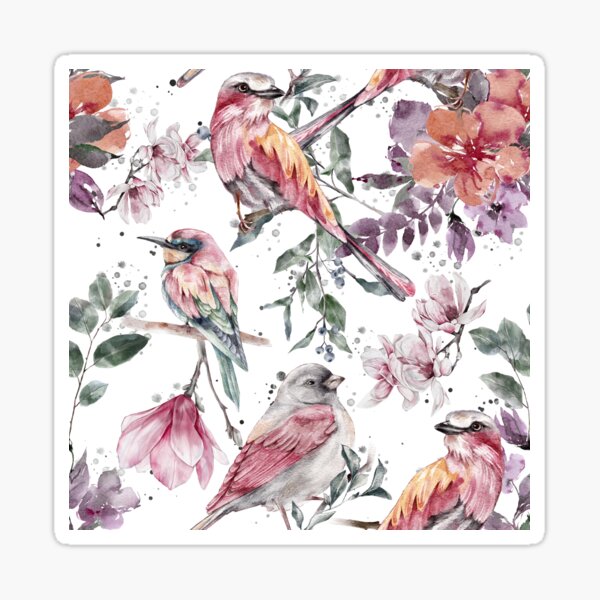 Item preview, Flowers and Birds designed and sold by Nora Gad.