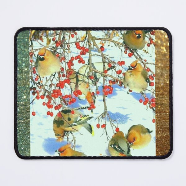 Item preview, Chubby Cedar Waxwings Beautiful Birds designed and sold by SansNetShop.