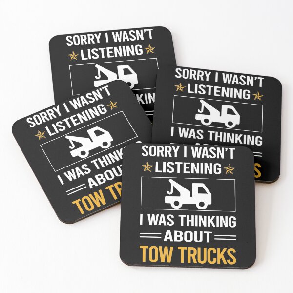 Item preview, Funny Listening Tow Truck Trucks designed and sold by jiggleterrified.