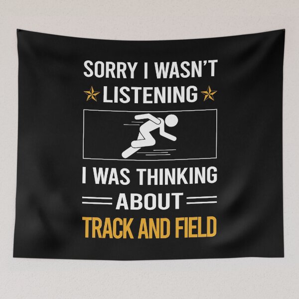 Item preview, Funny Listening Track And Field designed and sold by jiggleterrified.