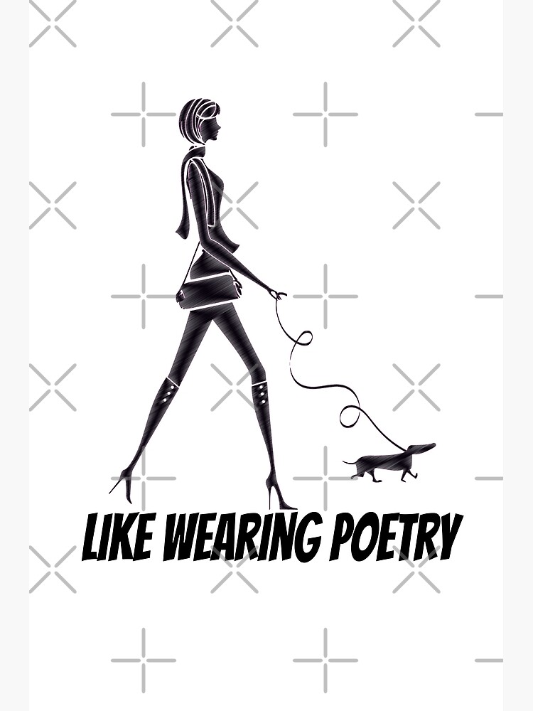 "Like Wearing Poetry Emily in Paris Quote French Paris Design" Poster
