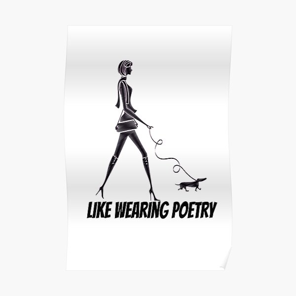 "Like Wearing Poetry Emily in Paris Quote French Paris Design" Poster