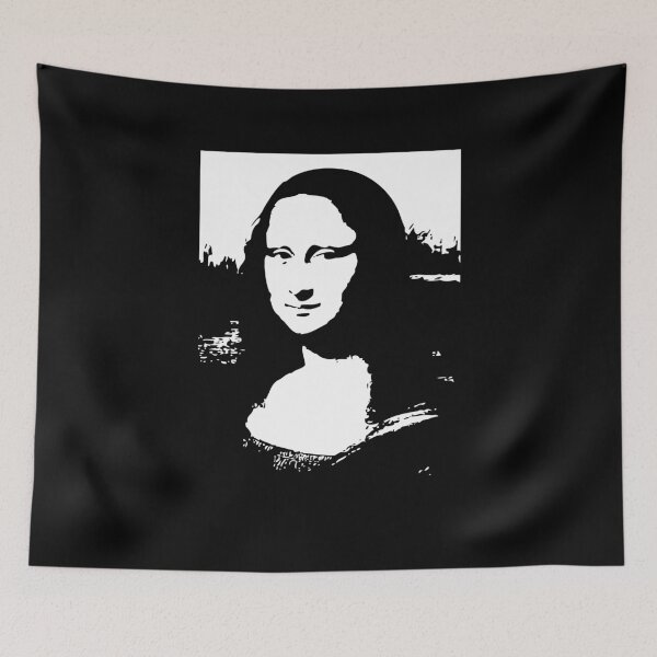 Item preview, Abstract Mona Lisa - BW1 designed and sold by BlackLineWhite.
