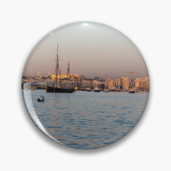 Item preview, Rose Gold and Silk - Sunrise at Marsamxett Harbour in Malta designed and sold by Georgia Mizuleva.