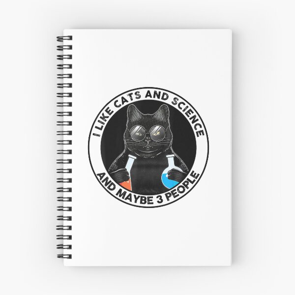 Item preview, I Like Cats And Science And Maybe 3 People Funny Black Cat designed and sold by larryscott84.