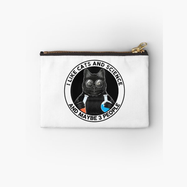 Item preview, I Like Cats And Science And Maybe 3 People Funny Black Cat designed and sold by larryscott84.