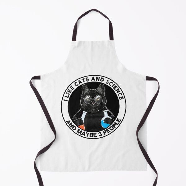 Item preview, I Like Cats And Science And Maybe 3 People Funny Black Cat designed and sold by larryscott84.