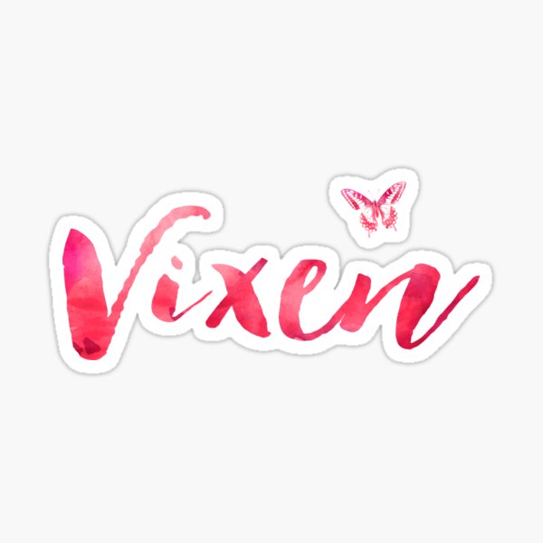 Hotwife Vixen with Butterfly. Sticker