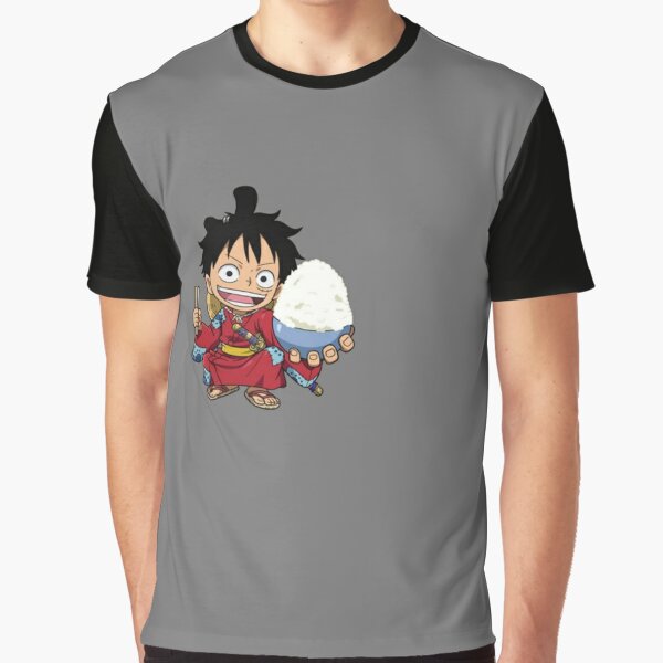 Monkey D. Luffy Wano Act Custom Anime Chibi One Piece T-Shirt -  Freedomdesign