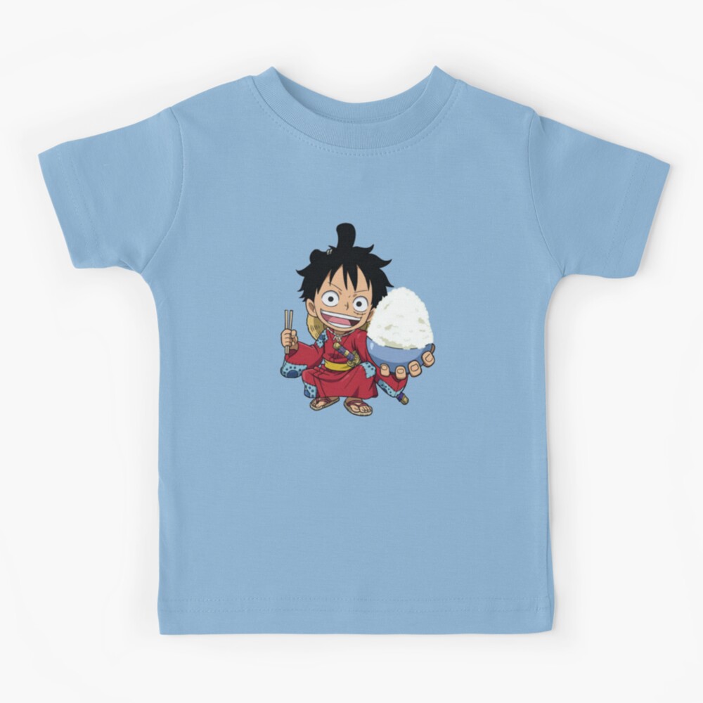 Monkey D. Luffy Wano Act Custom Anime Chibi One Piece T-Shirt -  Freedomdesign