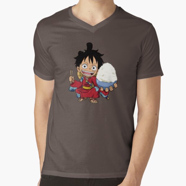 Monkey D. Luffy Wano Act Custom Anime Chibi One Piece T-Shirt -  Freedomdesign