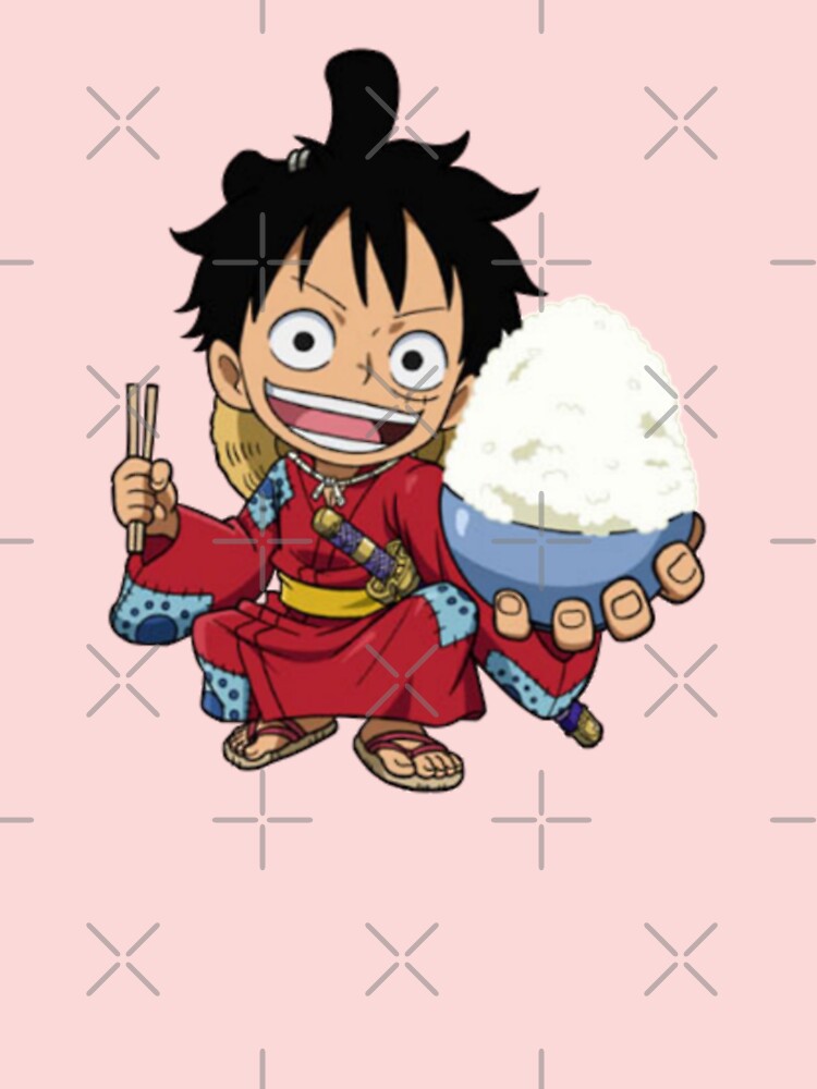 Monkey D. Luffy Wano Act Custom Anime Chibi One Piece T-Shirt -  Freedomdesign