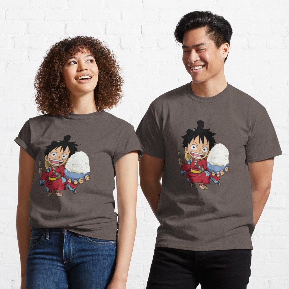 Monkey D. Luffy Wano Act Custom Anime Chibi One Piece T-Shirt -  Freedomdesign